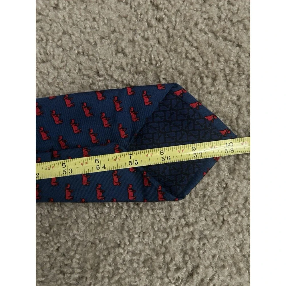 Taft School Rhinos Connecticut Tie Vineyard Vines Silk Made In USA 58” X 3.5”